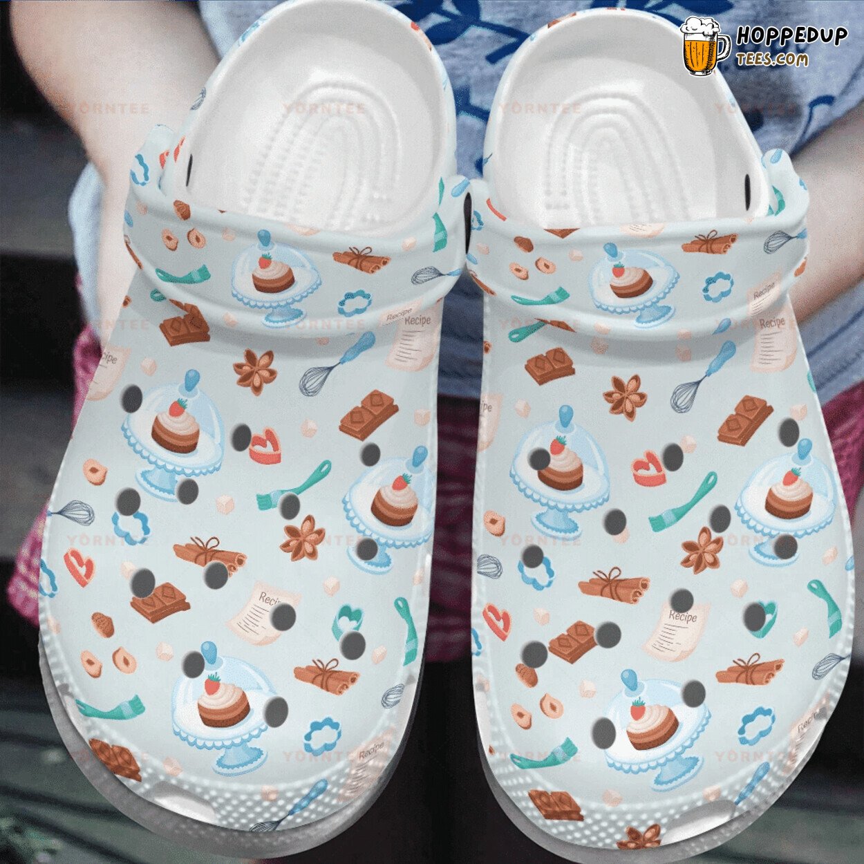 I Love Cake Lover Gift Theme Comfortable Comfy Rubber Clog