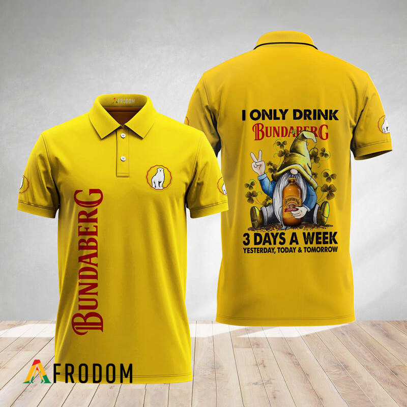 I Only Drink Bundaberg Rum Polo Shirt HU