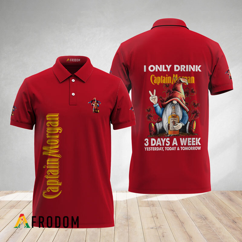 I Only Drink Captain Morgan Polo Shirt HU