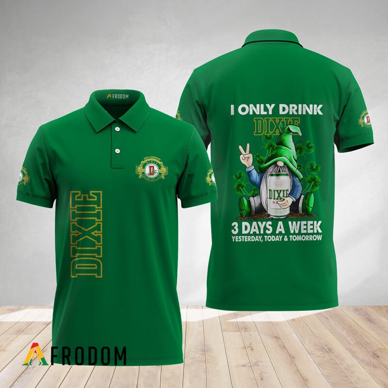 I Only Drink Dixie Beer Polo Shirt HU