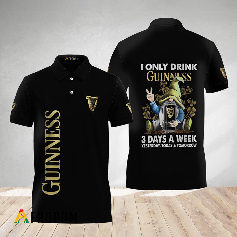 I Only Drink Guinness Polo Shirt HU