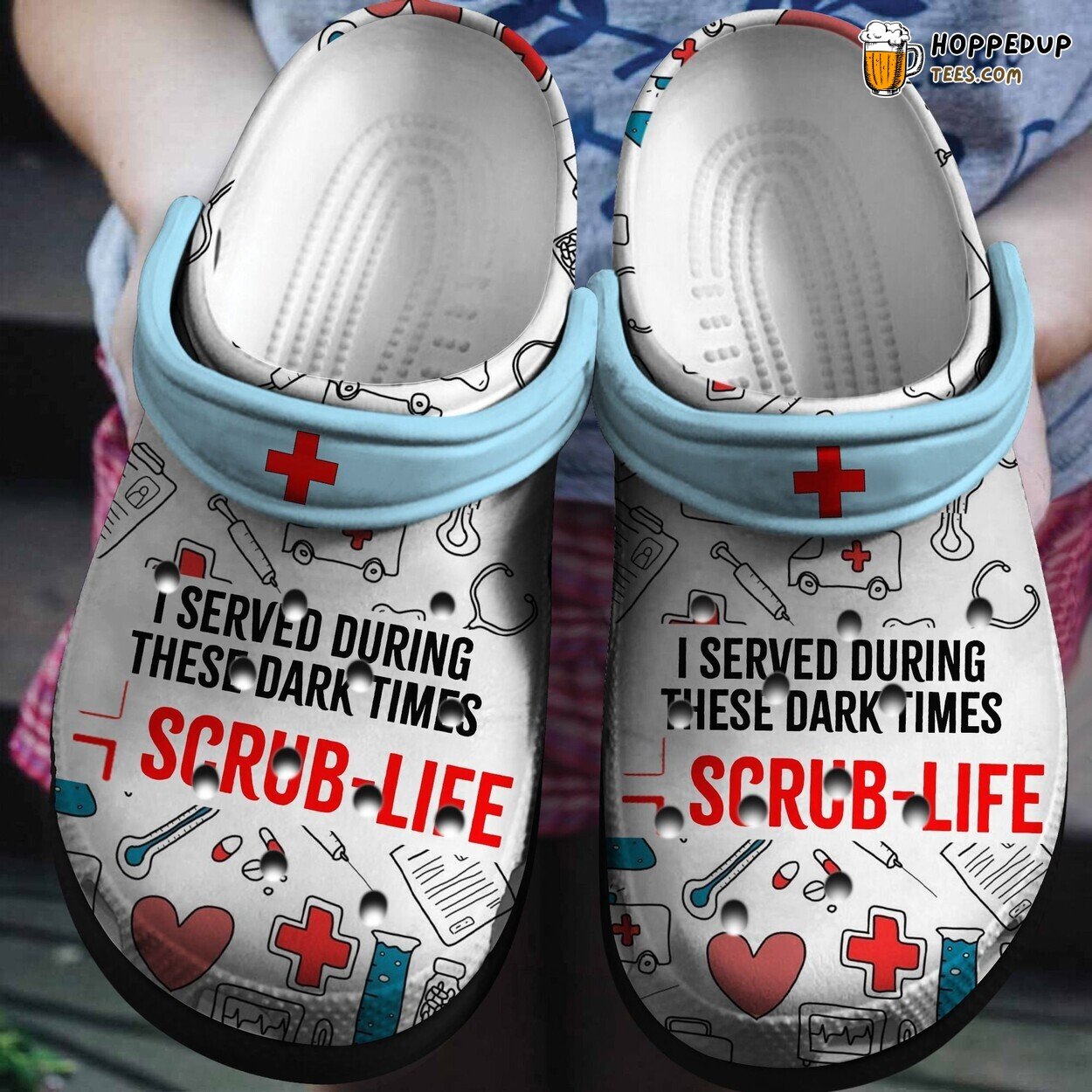 I Served During Dark Times Nurse Life Custom Birthday Gift Shoes