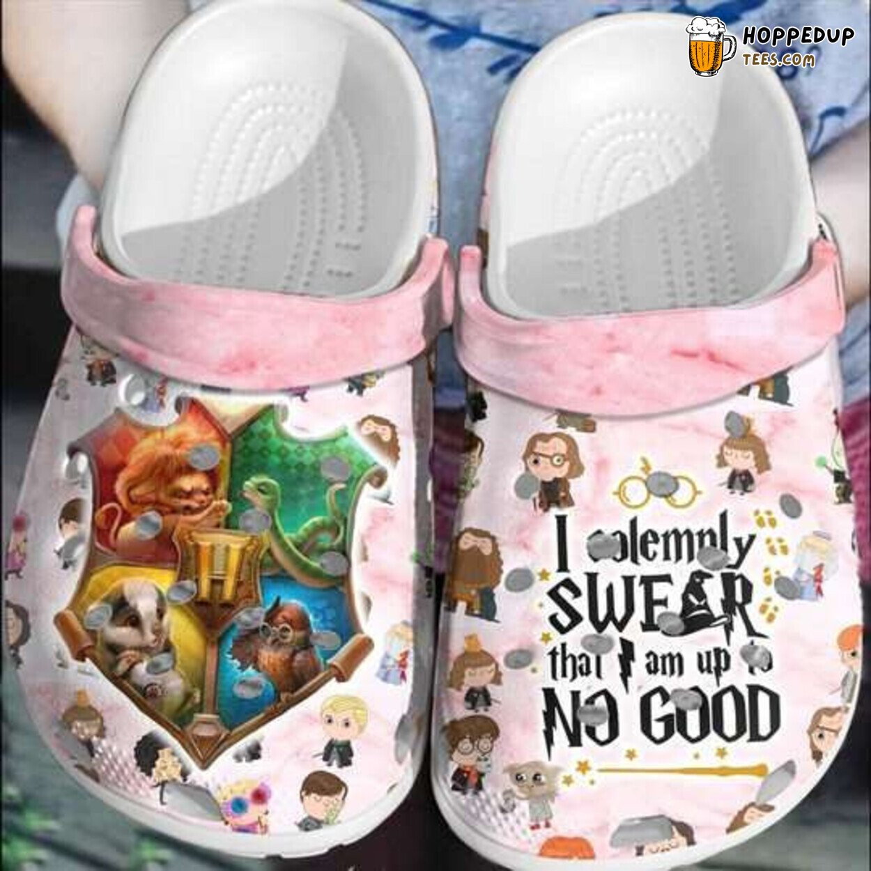 I Solemnly Swear No Good HP Themed Creative Design Clog Shoes