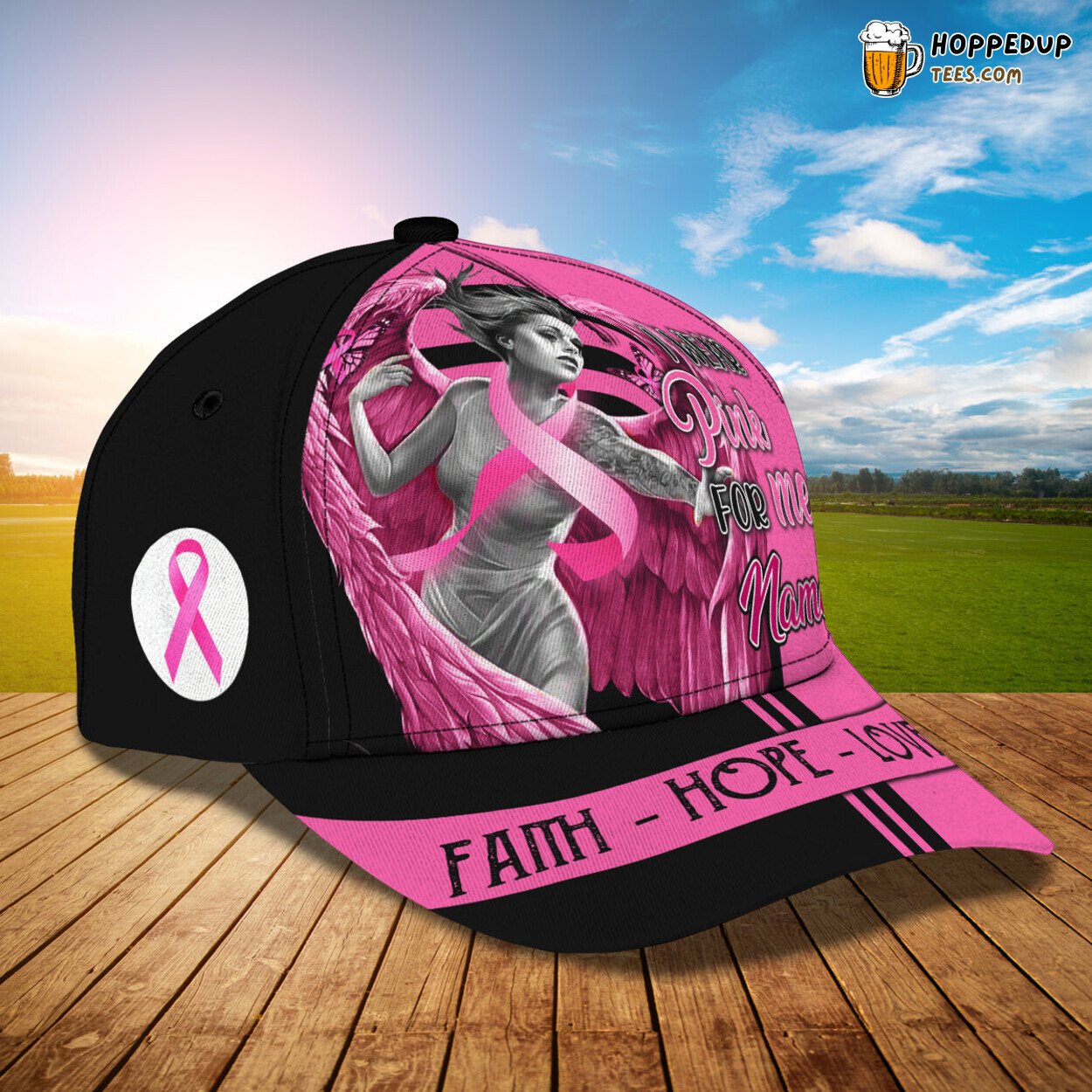 I Wear Pink Me 3D Classic Cap Personalized Name Unique Elegant Styling Design I Wear Pink Me 3D Classic Cap Personalized Name Unique Elegant Styling Design