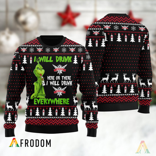 I Will Drink Smirnoff Vodka Everywhere Christmas Ugly Sweater HU
