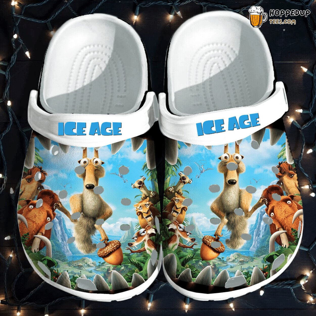 Ice Age Movie Themed Comfy Rubber Clog Shoes Perfect for Film Enthusiasts