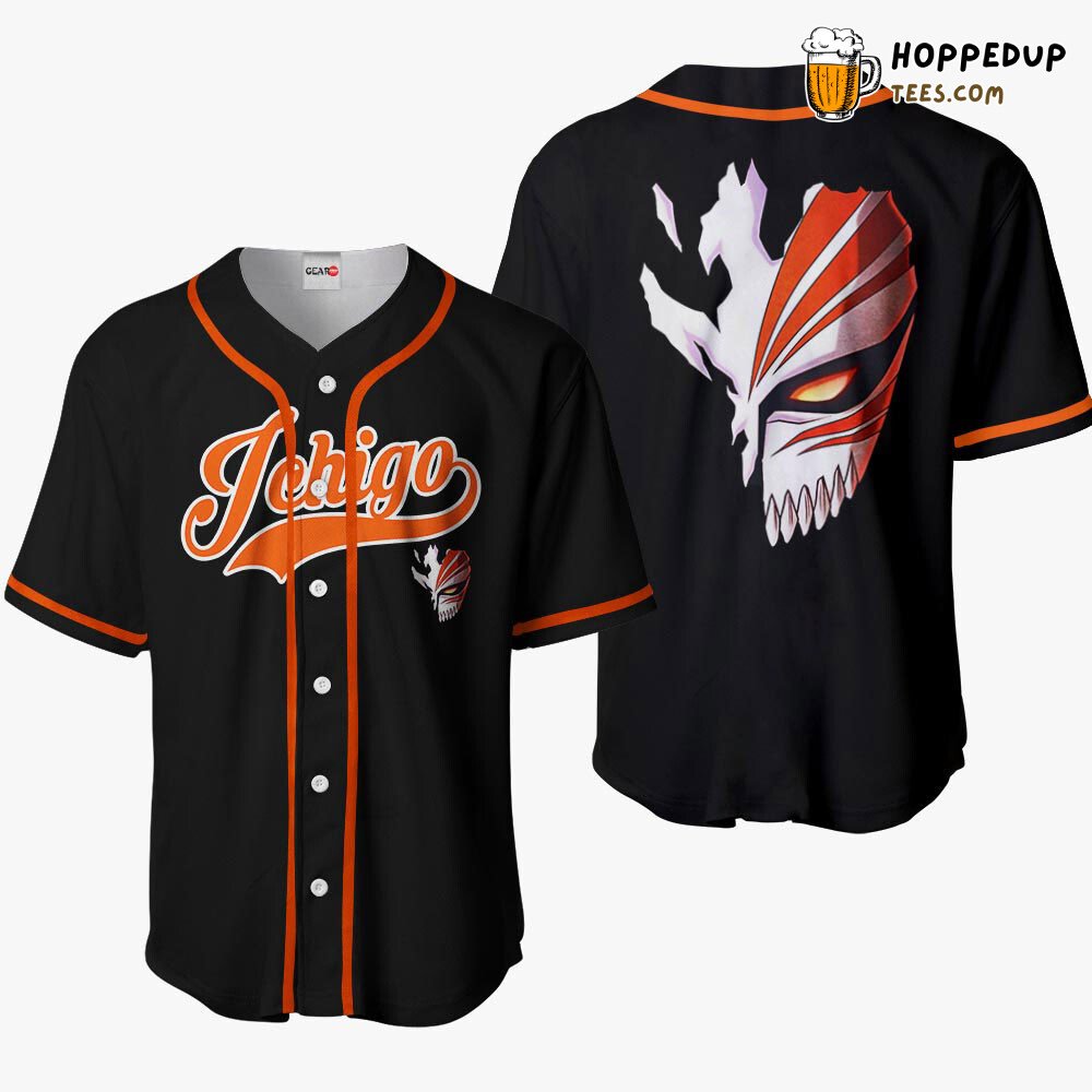 Ichigo Kurosaki Hollow Design Anime Baseball Jersey Shirt Exclusive