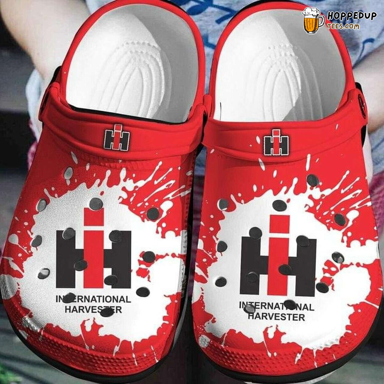 IH International Harvester Themed Clogs Unique Farming Inspired Footwear