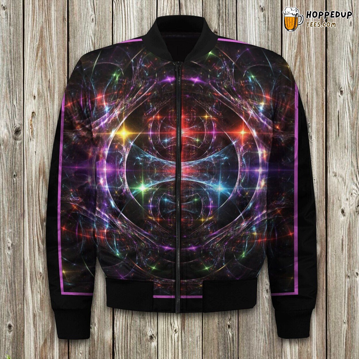 Illuminate Light Theme Winter Bomber Jacket Designer Lux Series