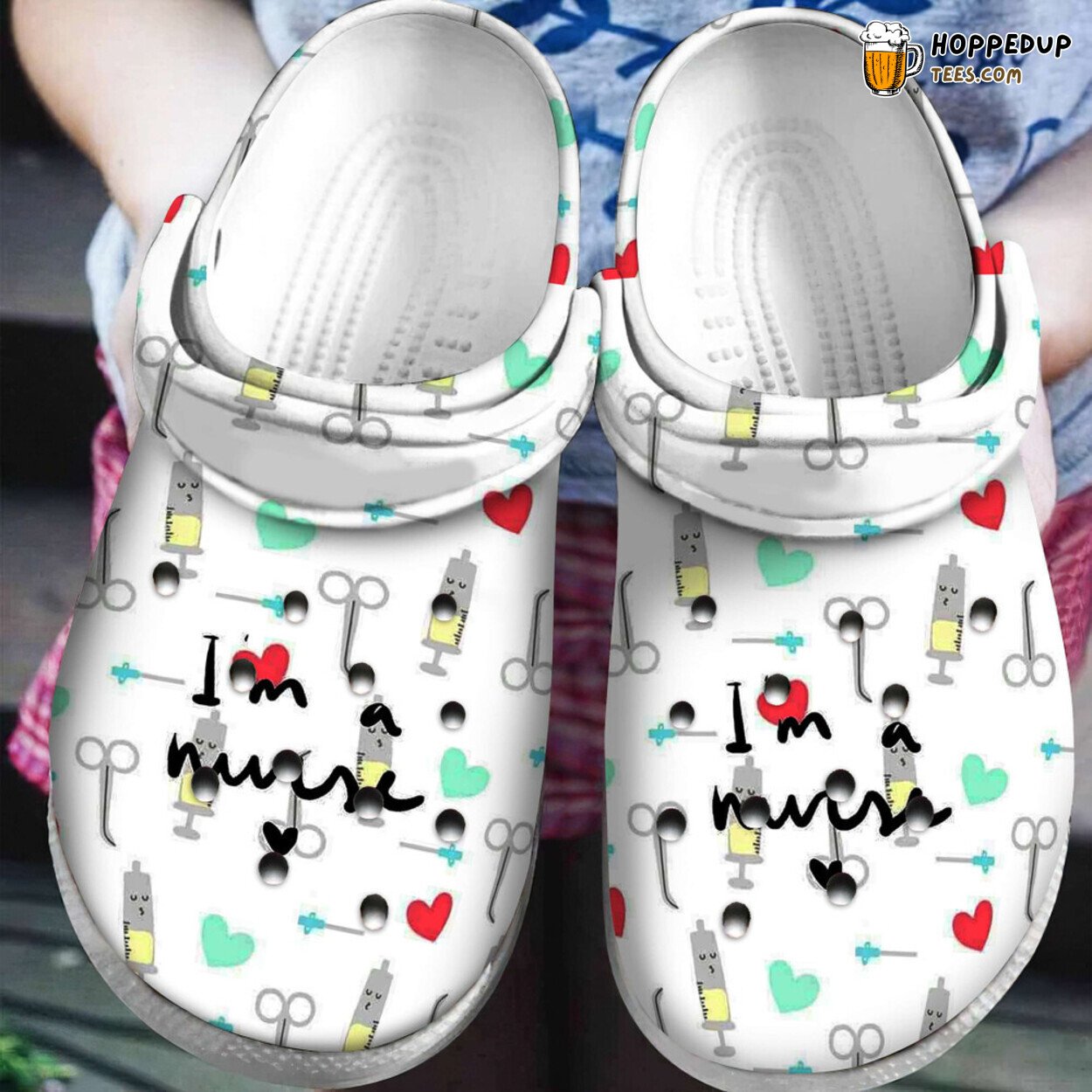 I’m A Nurse Themed Gift Classic Water Rubber Clog Shoes Comfy Footwear
