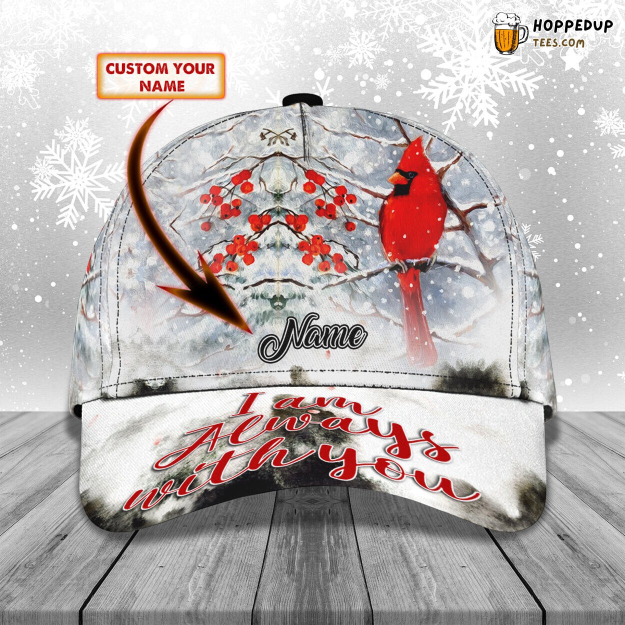 I’M Always With You 3D Classic Cap Personalized Name Elegant Unique Design
