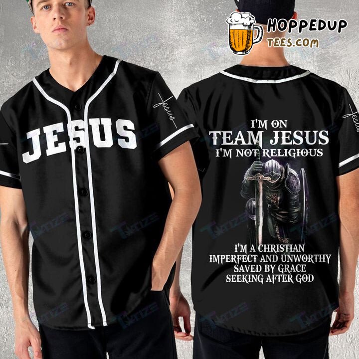 I’m On Team Jesus Baseball Tee Jersey Shirts 3D Printed