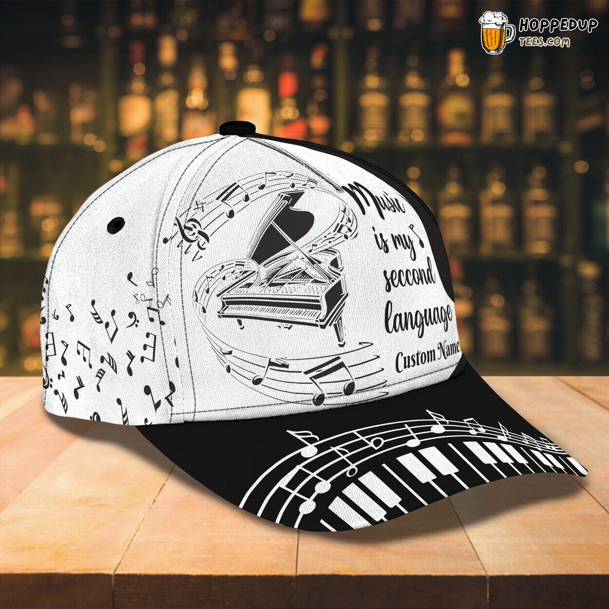 Immerse in the Melody of Piano Personalized 3D Classic Cap Rhythm