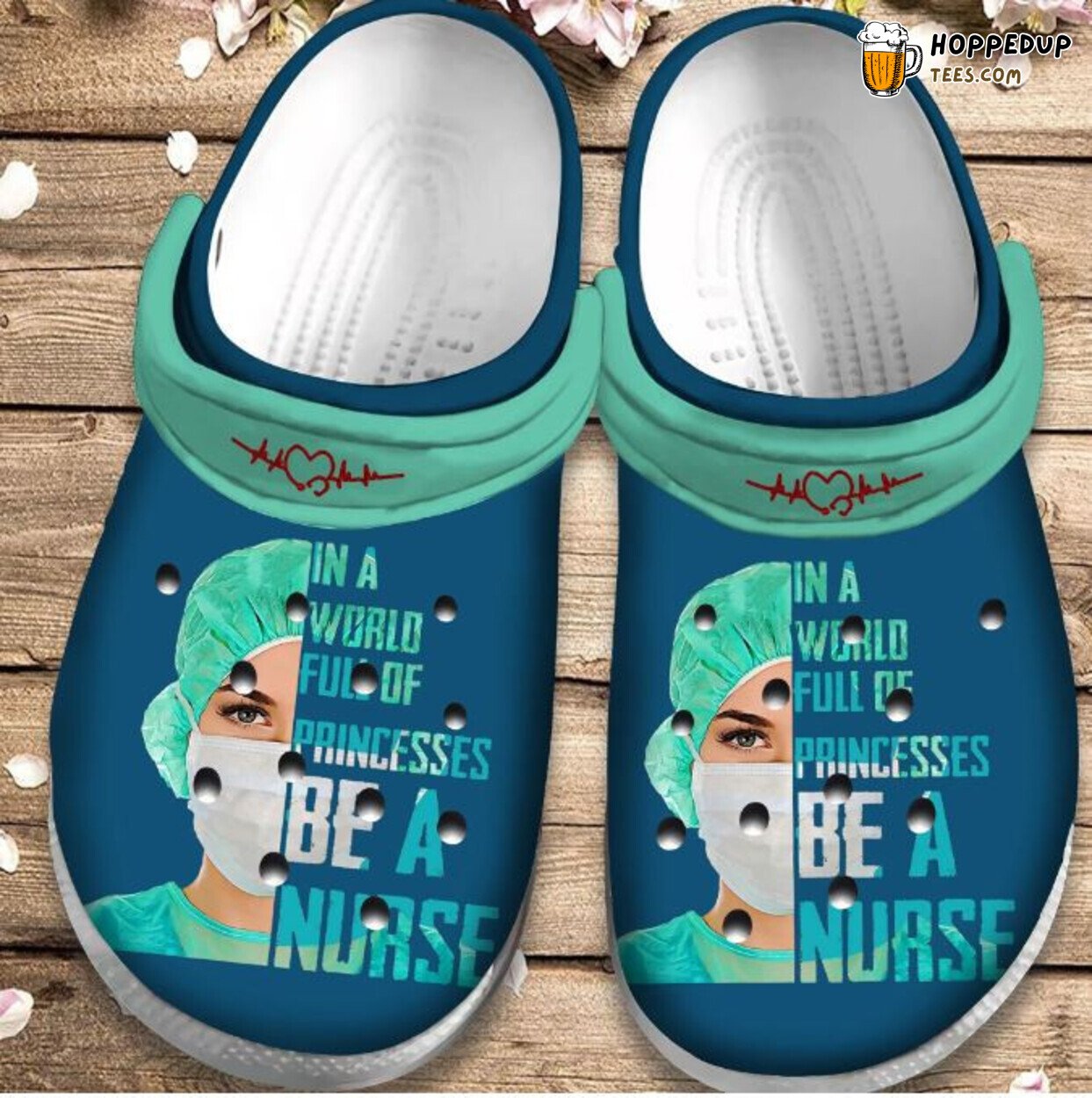 In A World Full Of Princesses Be A Nurse Custom Comfortable Clogs