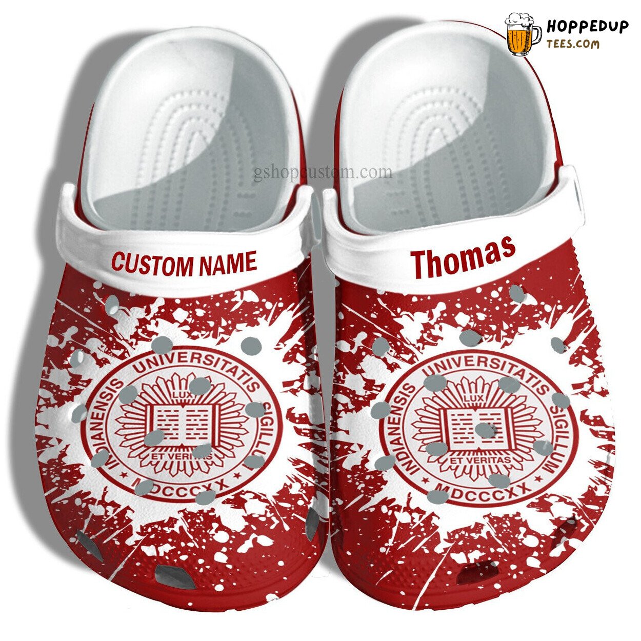 Indiana University Grad Gift Custom Croc Shoes Admission Special