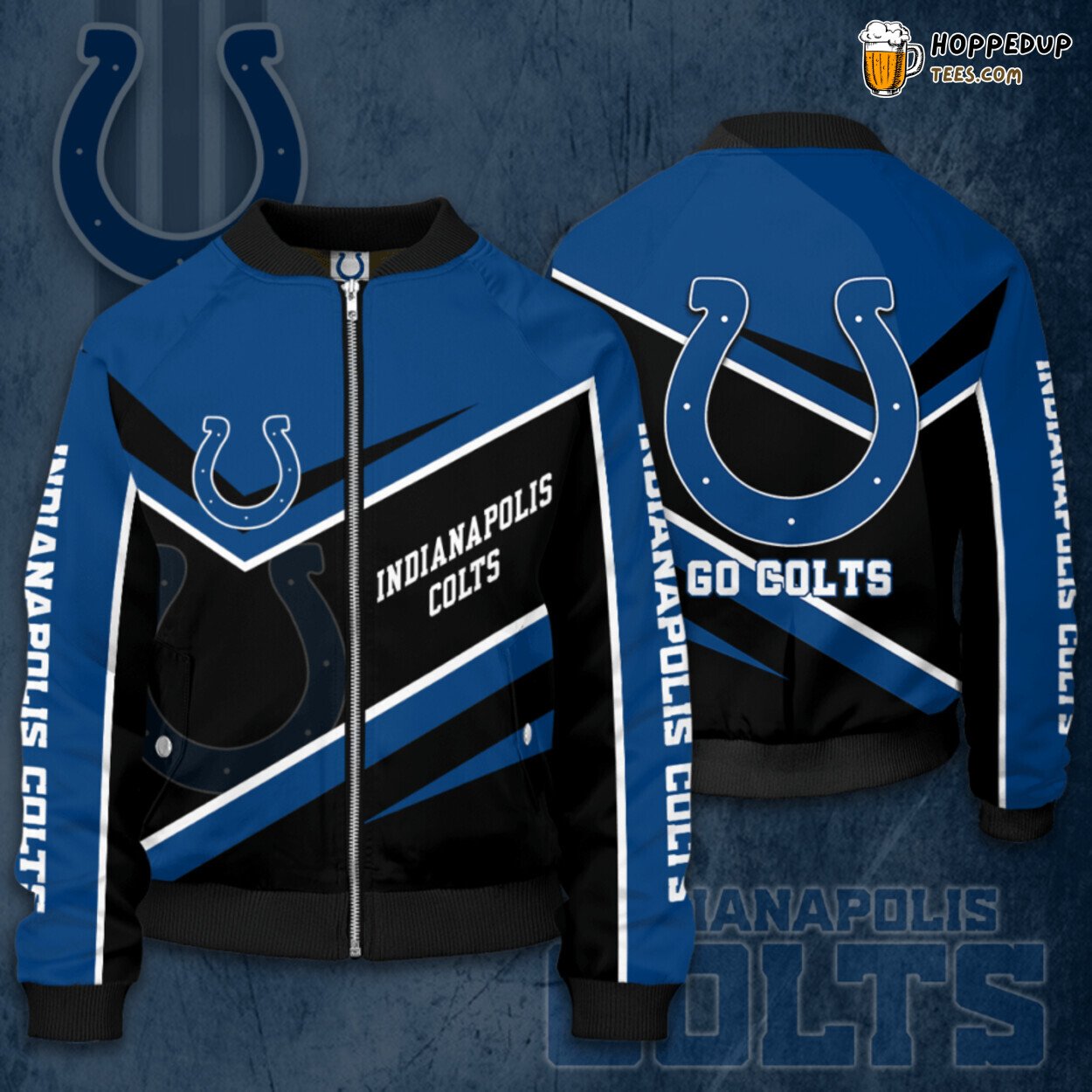 Indianapolis Colts Bomber Jacket Designed for Ultimate Fan Experience