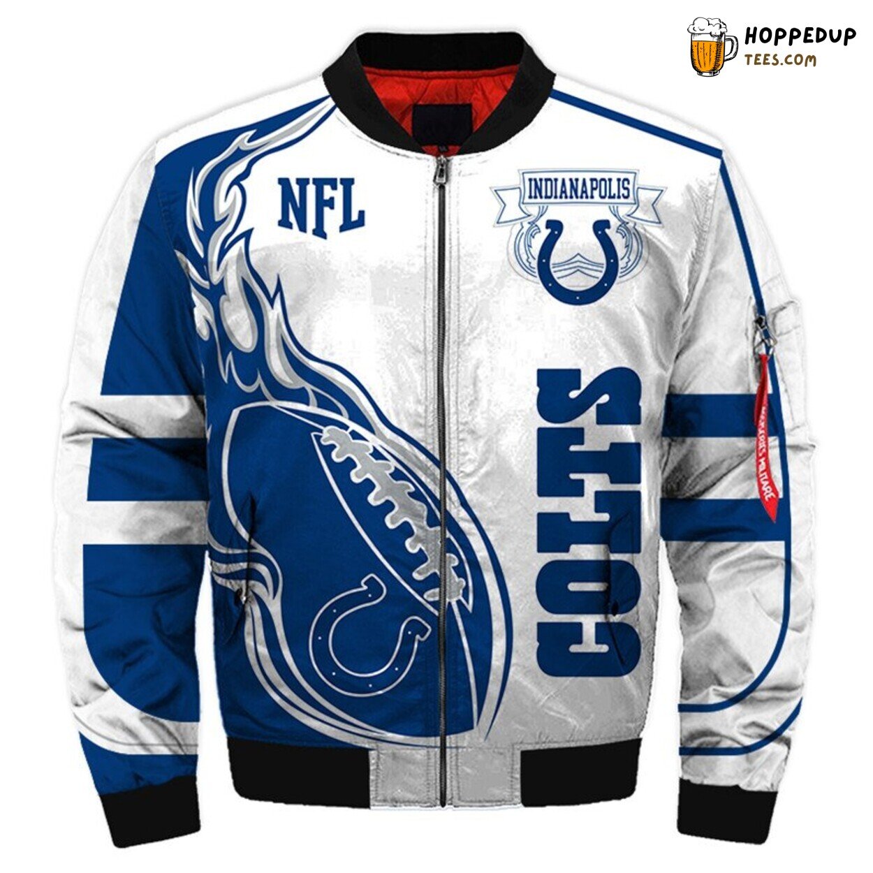 Indianapolis Colts Essential Winter Bomber Jacket Authentic Men Wear