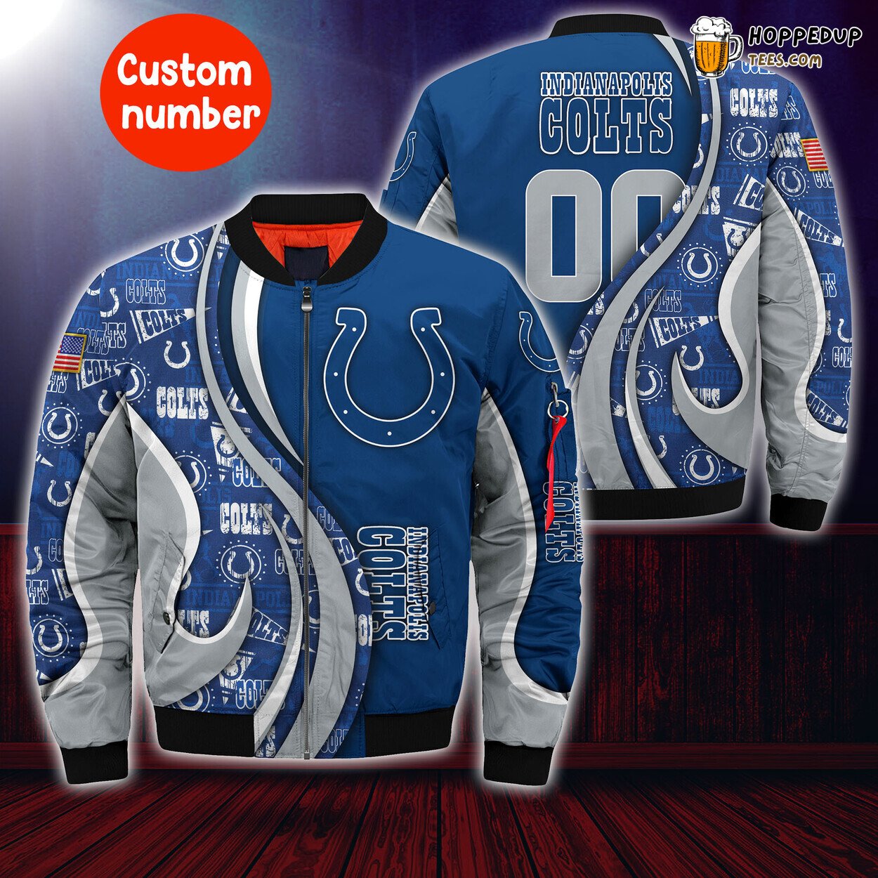 Indianapolis Colts NFL Custom Number Trending Bomber Jacket Unique