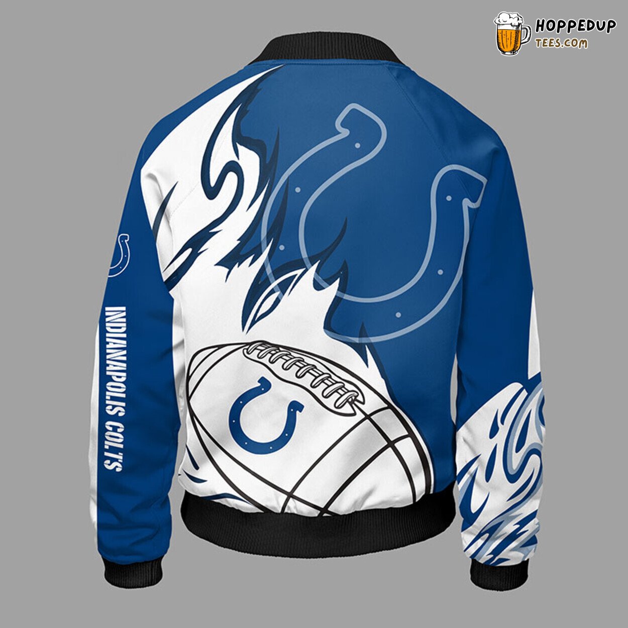 Indianapolis Colts NFL Distinct Blue Bomber Jacket Style Theme