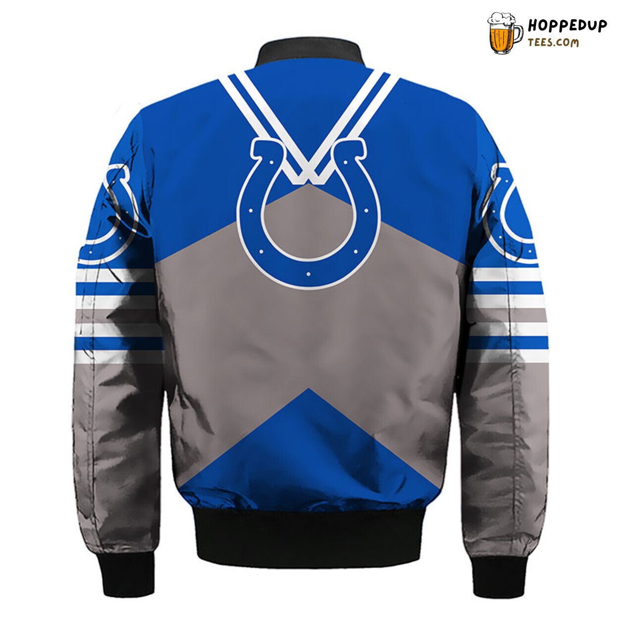 Indianapolis Colts NFL Unisex Blue Silver Bomber Jacket Design