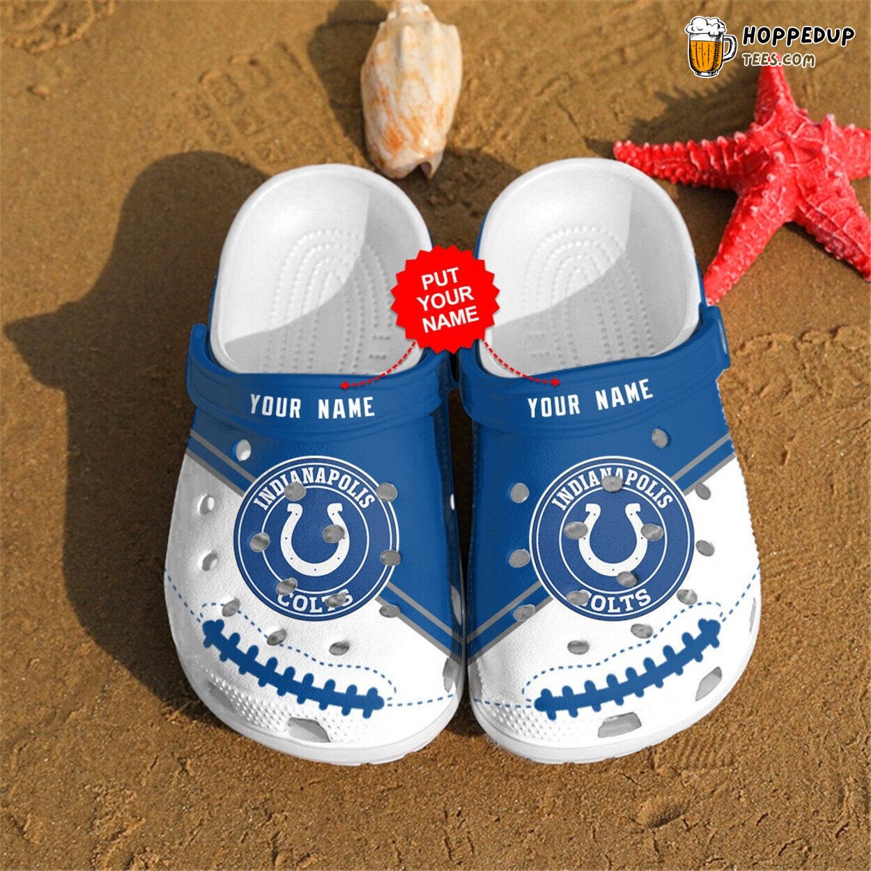 Indianapolis Colts Personalized Custom Name Sports Fans Clog Shoes Design