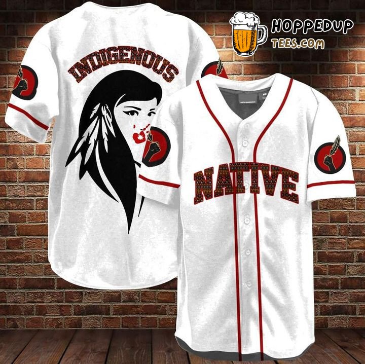 Indigenous Native Girl Baseball Tee Jersey Shirts 3D