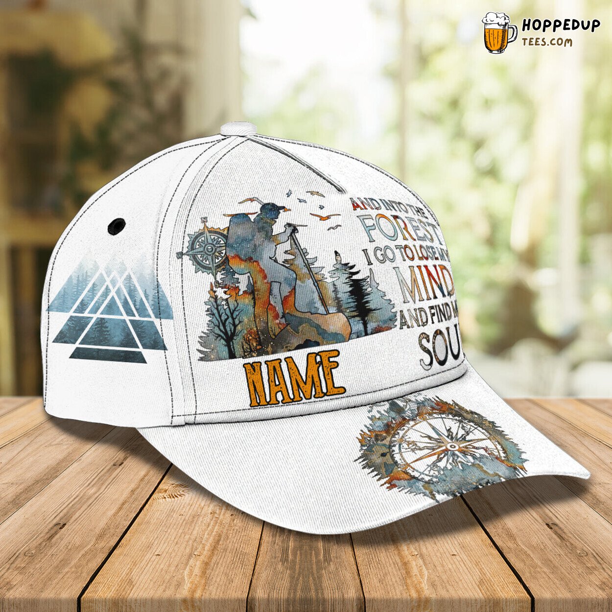 Into The Forest 3D Classic Cap Personalized Name Unique Elegant Design