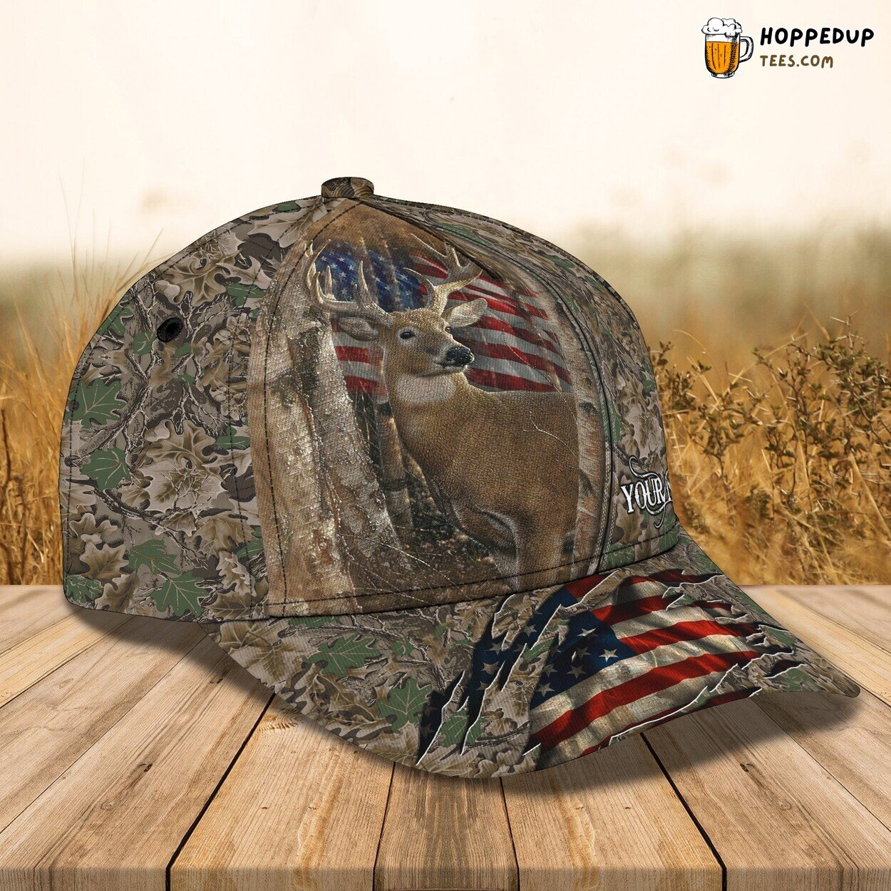 Into the Wilderness Personalized 3D Classic Cap Celebrating Deer Hunting