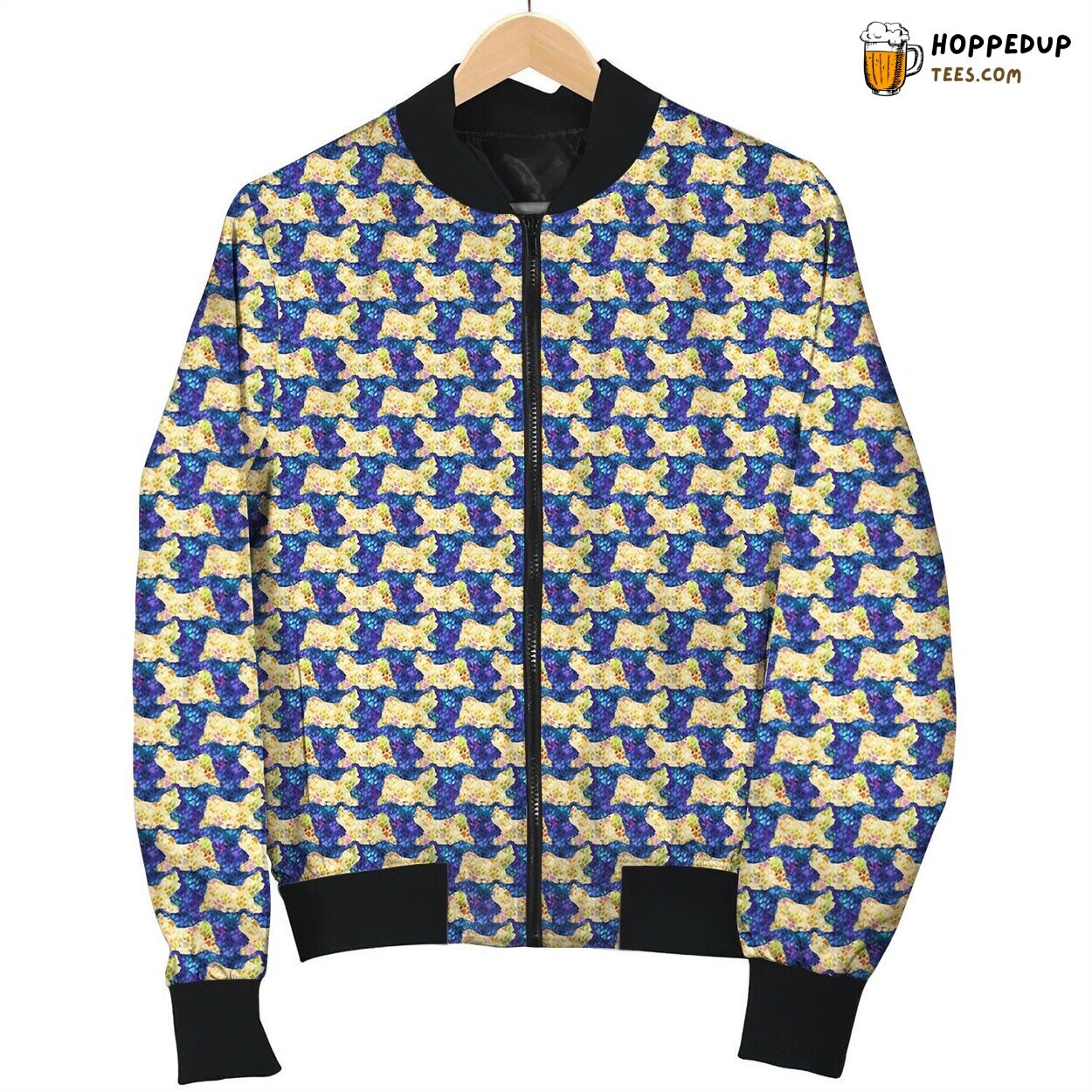 Intricate Maltese Pattern Winter Bomber Jacket Premium Design Lux