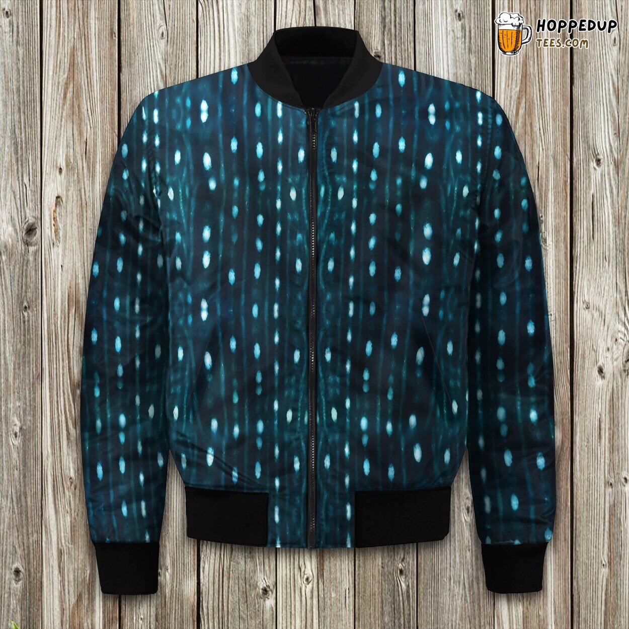 Intriguing Whale Shark Theme Winter Bomber Jacket Deep Sea Explorer