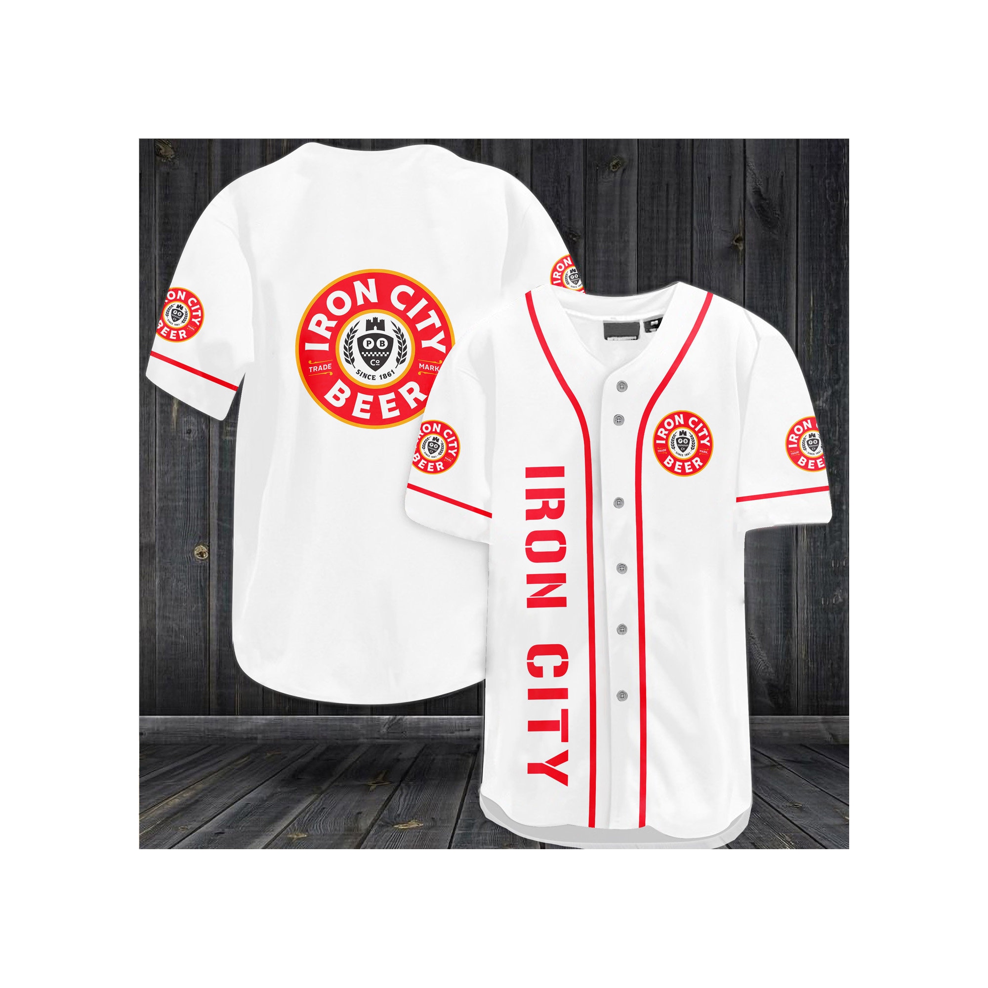 Iron City Beer Lovers Baseball Jersey HU