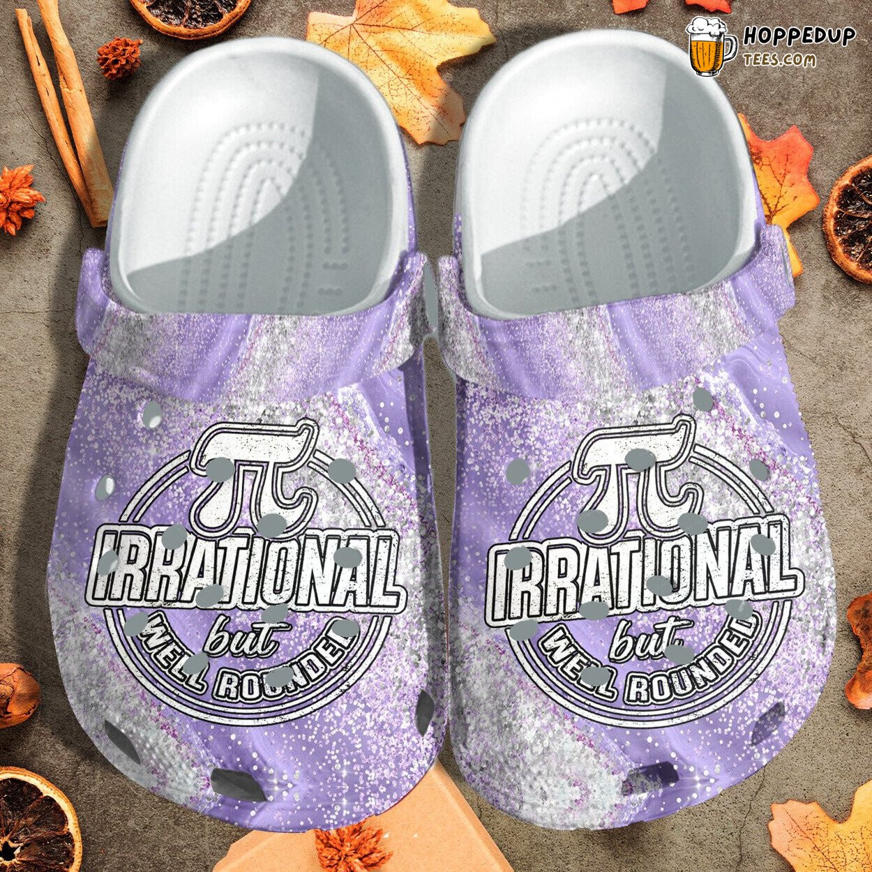 Irrational But Well Rounded Themed Crocbland Comfort Clogs Gift