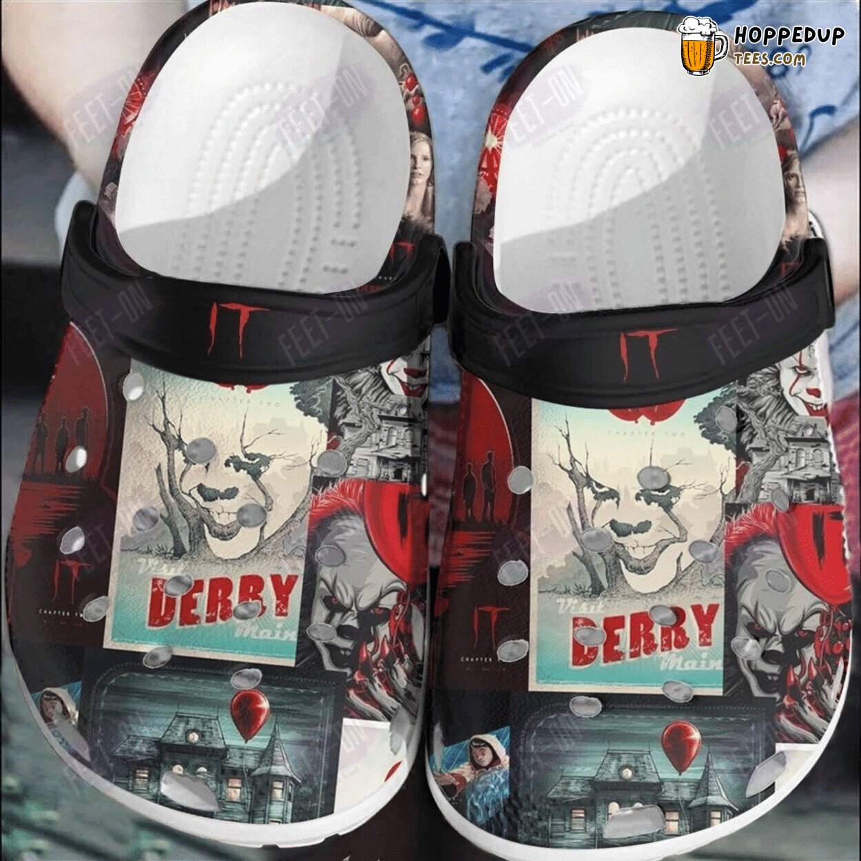 It Visit Derry Maine Horror Movie Halloween Classic Clogs Shoes