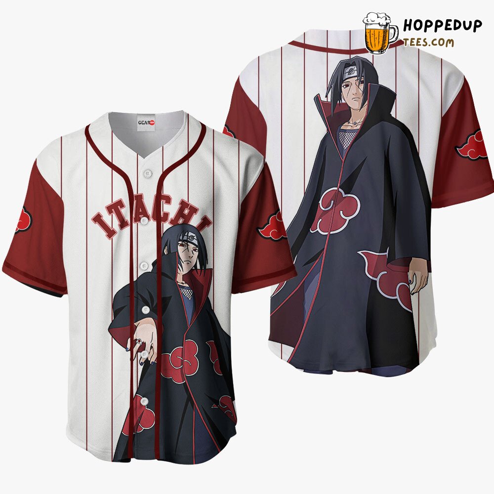 Itachi Uchiha Akatsuki Distinctive Anime Baseball Jersey Unique Design Itachi Uchiha Akatsuki Distinctive Anime Baseball Jersey Unique Design