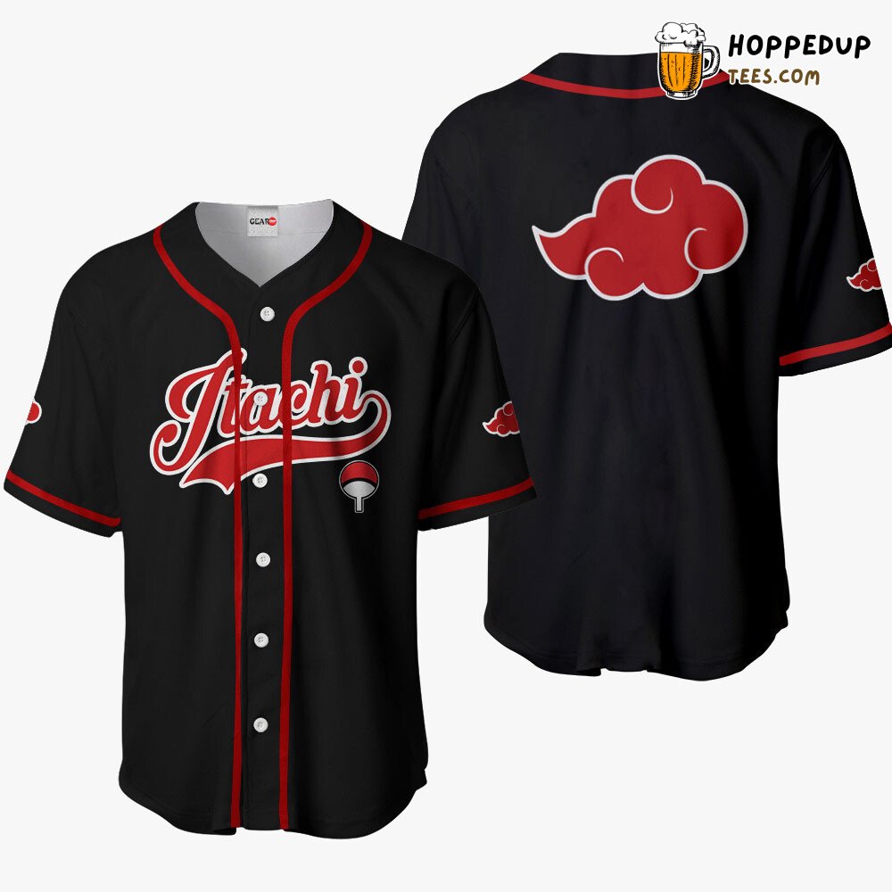 Itachi Uchiha Unique Anime Symbol Baseball Jersey Shirt Distinctive Style