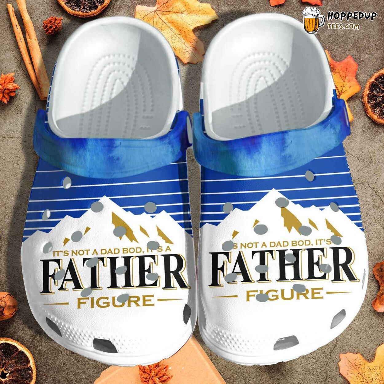 Its Not A Dad Bod Humorous Busch Beer Themed Comfortable Clogs