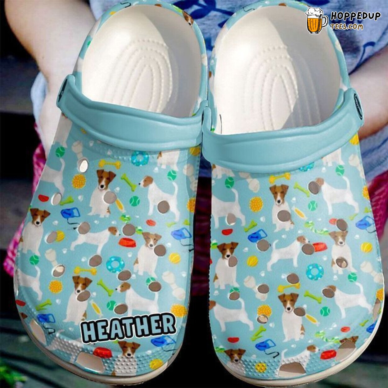 Jack Russell Naughty Boys Personalized Classic Comfort Clogs Shoes