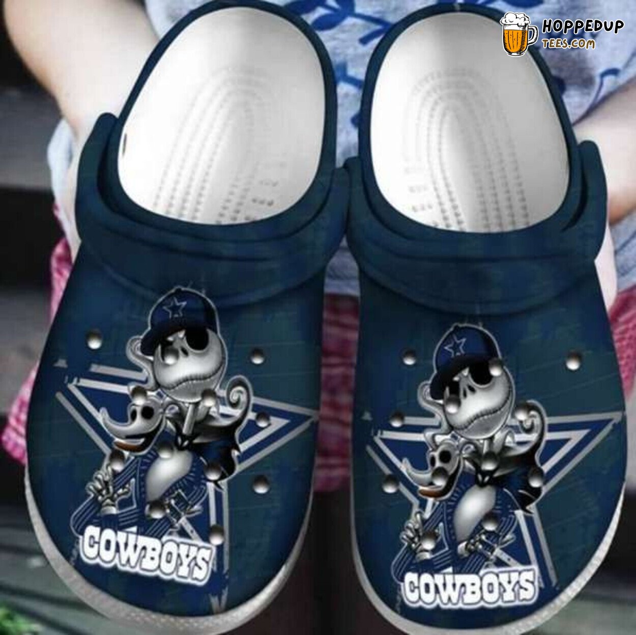 Jack Skellington Dallas Cowboys Themed Comfortable Unique Clogs