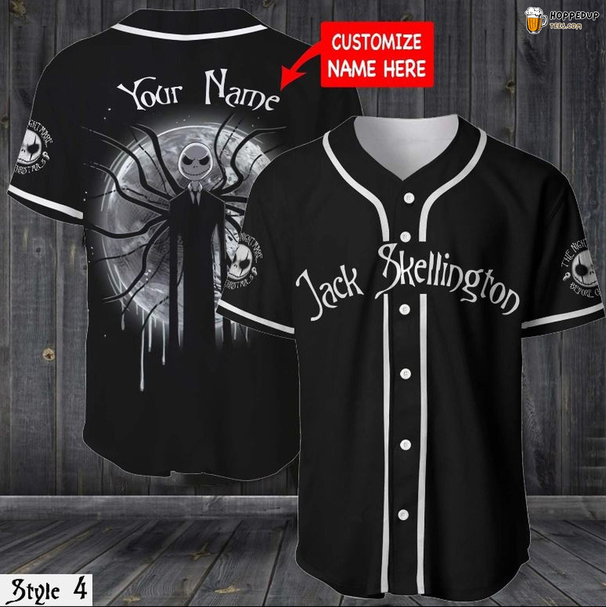 Jack Skellington Halloween Design Baseball Jersey Personalized Unique Style