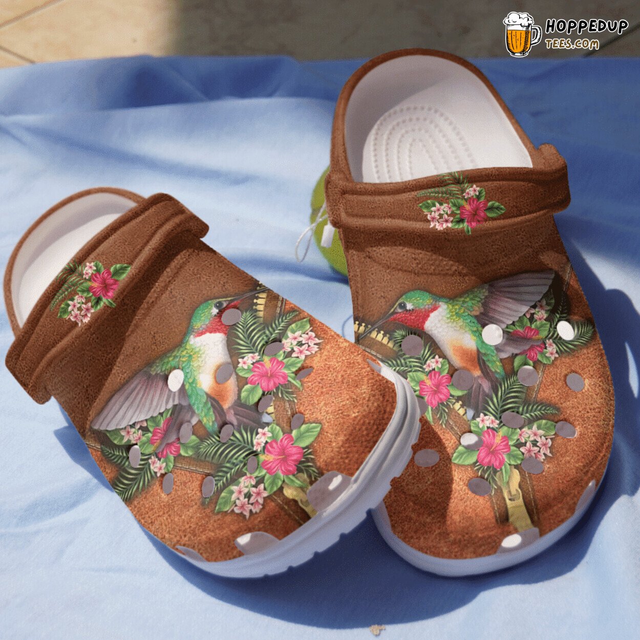 Jacket With Flower Hummingbird Outdoor Shoes Birthday Gift Unisex Design