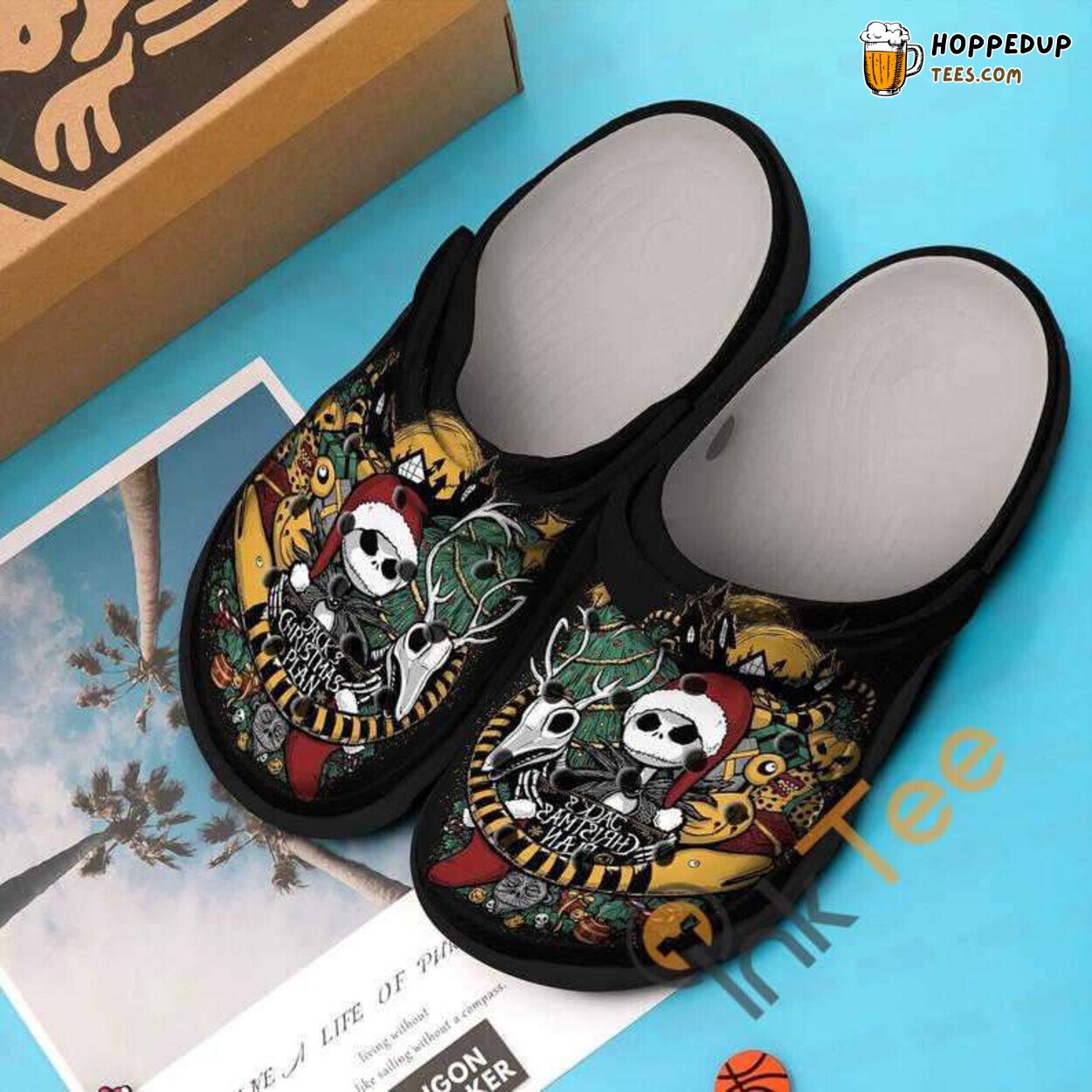 Jacks Christmas Plan Skellington Nightmare Themed Comfortable Clogs