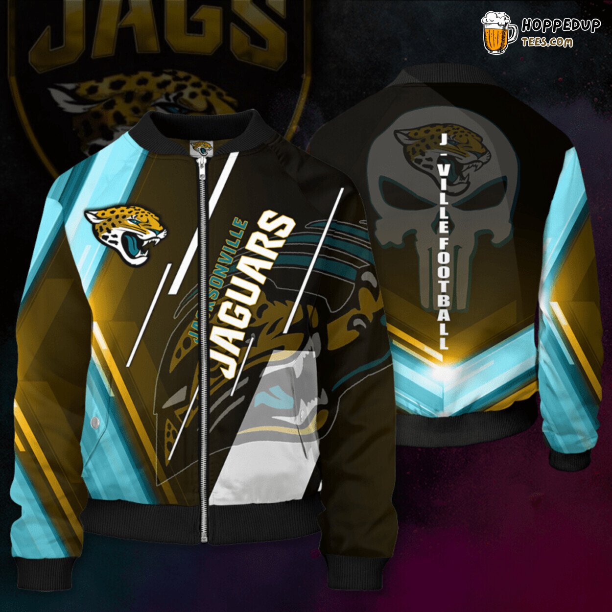 Jacksonville Jaguars Basic Bomber Jacket Designed Precision