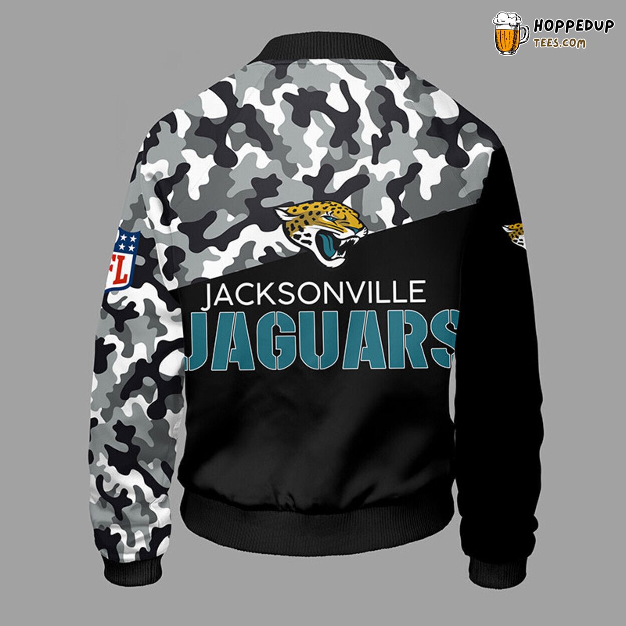 Jacksonville Jaguars NFL Camouflage Green Unique Bomber Jacket