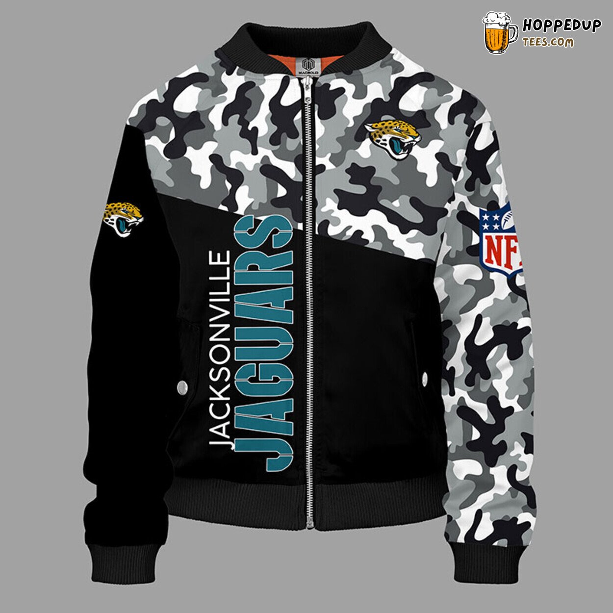 Jacksonville Jaguars NFL Camouflage Green Unique Bomber Jacket