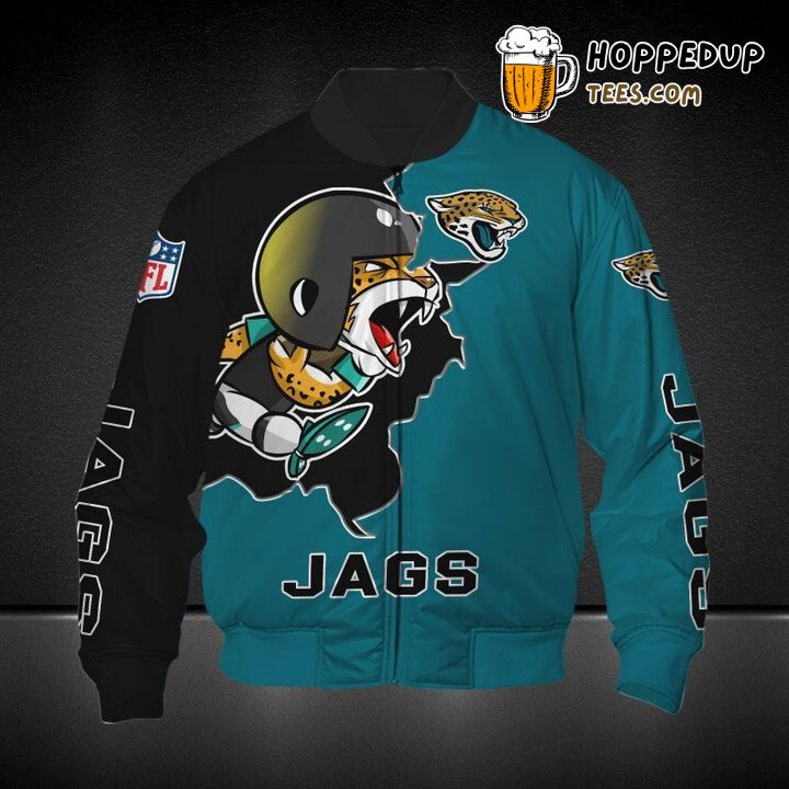 Jacksonville Jaguars NFL Teal Black Innovative Bomber Jacket Style