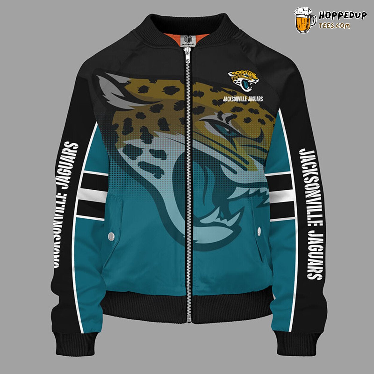 Jacksonville Jaguars NFL Unisex Green Bomber Jacket Distinct