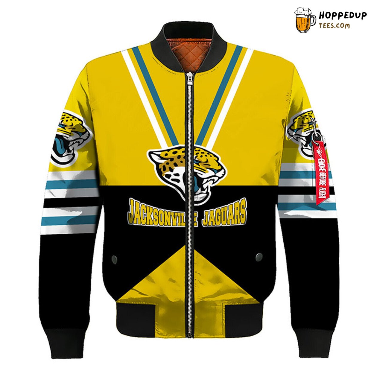 Jacksonville Jaguars NFL Yellow Bomber Jacket Unique Design