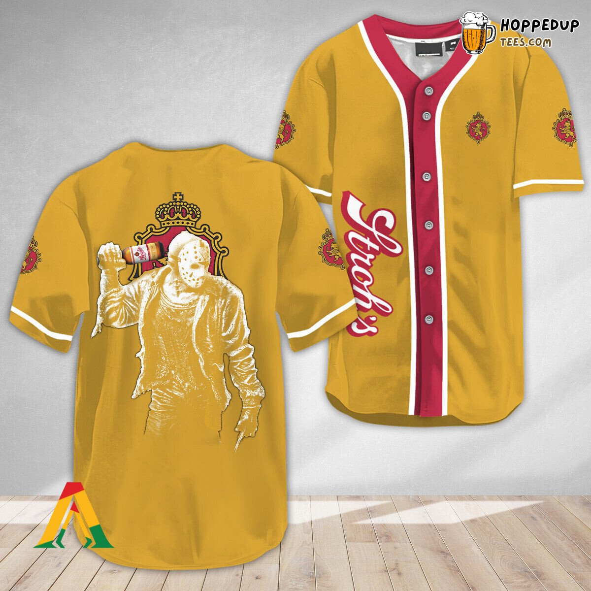 Jason Voorhees Horror Strohs Beer Distinct Unique Baseball Jersey