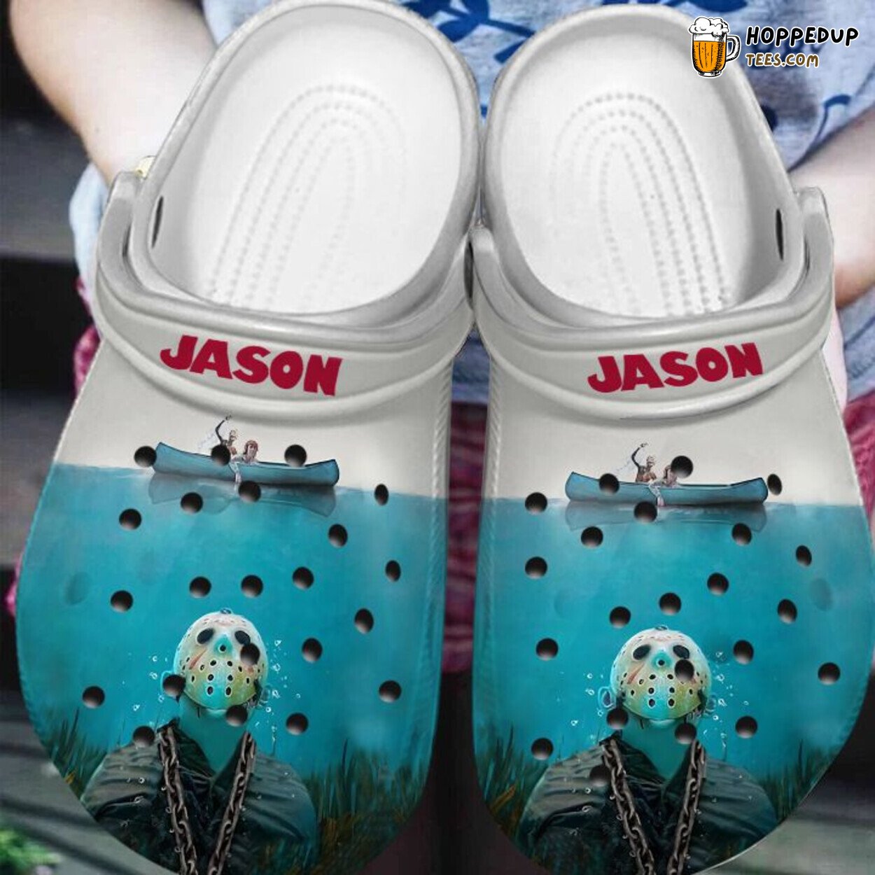 Jason Voorhees Ocean Themed Comfortable Unique Design Clogs
