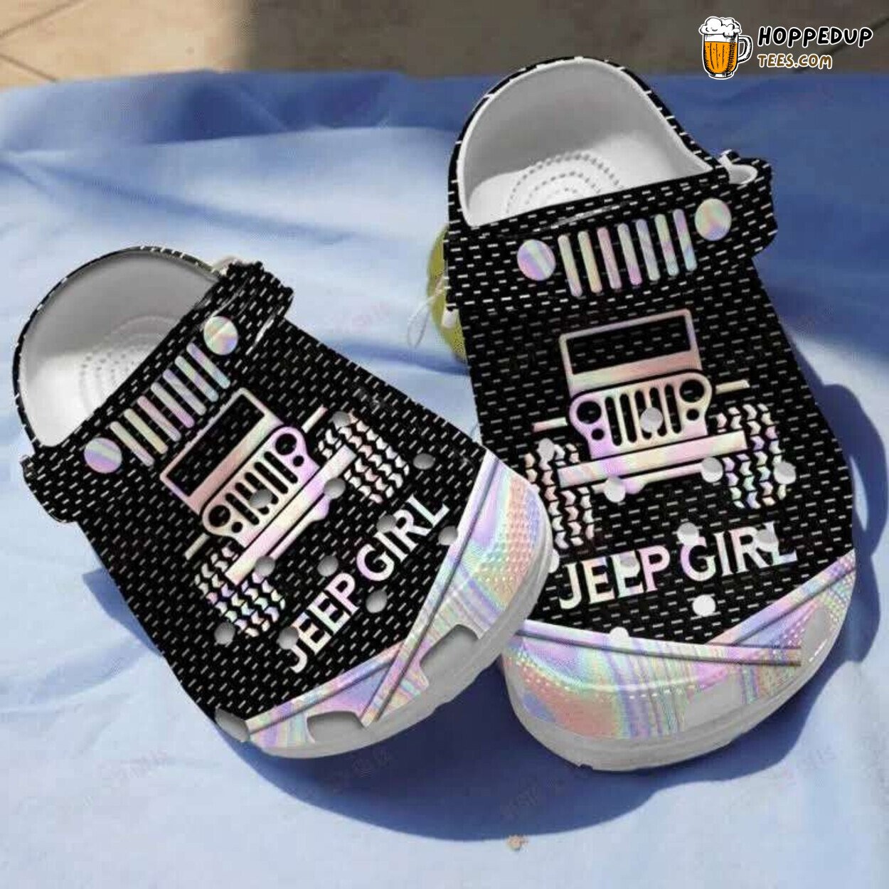 Jeep Girl Themed Comfortable Unique Lover Clog Shoes Design